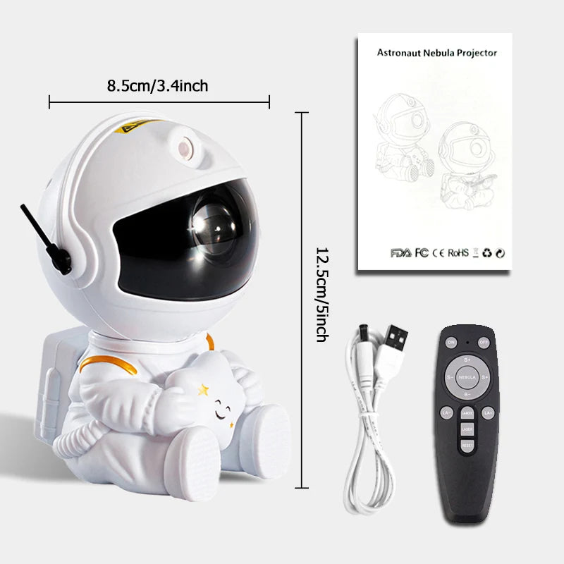 Star Projector Sitting Astronaut Galaxy Night Light